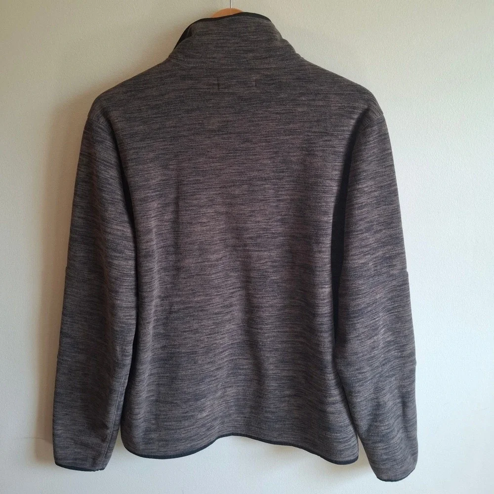 Banana Republic 1/4 Zip Tigers Eye Fleece Pullover Gorpcore Cozy Casual Unisex M